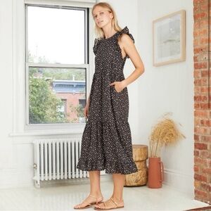 UNIVERSAL THREAD RUFFLE DRESS WITH POCKETS - Size XS - 100% cotton